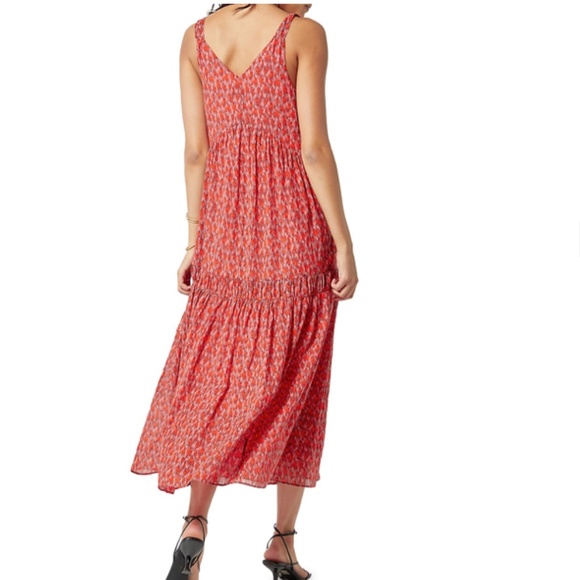NWT $248 JOIE TEA ROSE MAXI PRAIRIE BOHO COTTON SUMMER LINED COMFY DRESS MEDIUM - Picture 2 of 11